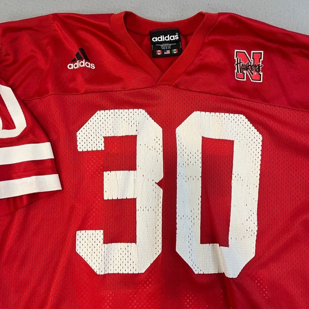Adidas Nebraska Cornhuskers Football Jersey #30 Red XXL Men's Athletic‎ - Picture 4 of 10